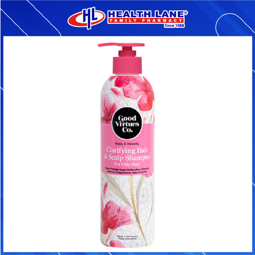 GOOD VIRTUES CO CLARIFYING HAIR & SCALP SHAMPOO FOR OILY HAIR (300ML) GOOD VIRTUES CO CLARIFYING HAIR & SCALP SHAMPOO FOR OILY HAIR (300ML)